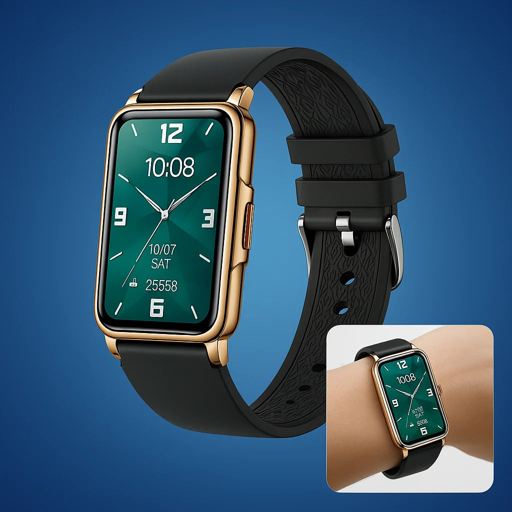 Smartwatch Metal Case Continuous Health Monitoring Interchangeable Straps