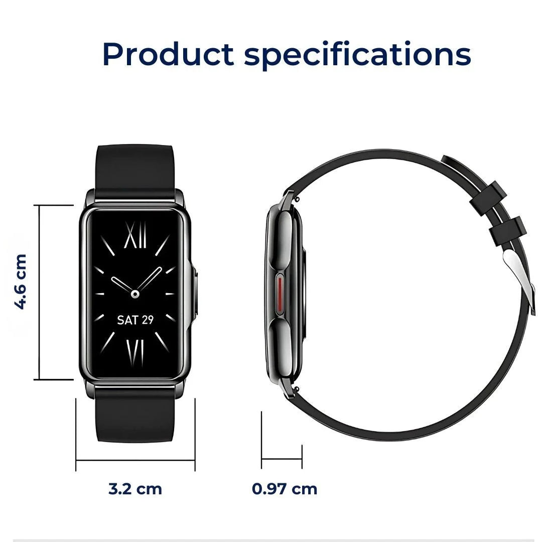 Smartwatch Metal Case Continuous Health Monitoring Interchangeable Straps