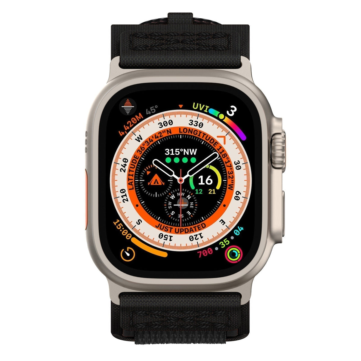 Smartwatch Strap Tactical Nylon Stainless Steel Connectors