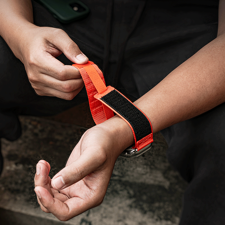 Smartwatch Strap Tactical Nylon Stainless Steel Connectors