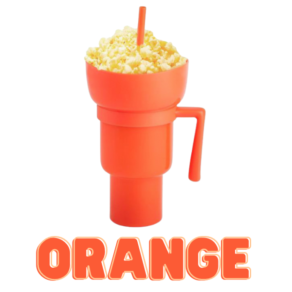 Snack & Drink Cup 1 L Capacity Removable Handle