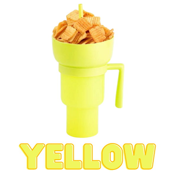 Snack & Drink Cup 1 L Capacity Removable Handle