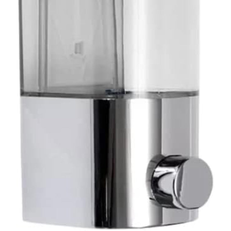 Soap Dispenser Wall-Mounted Chrome Refillable Tank