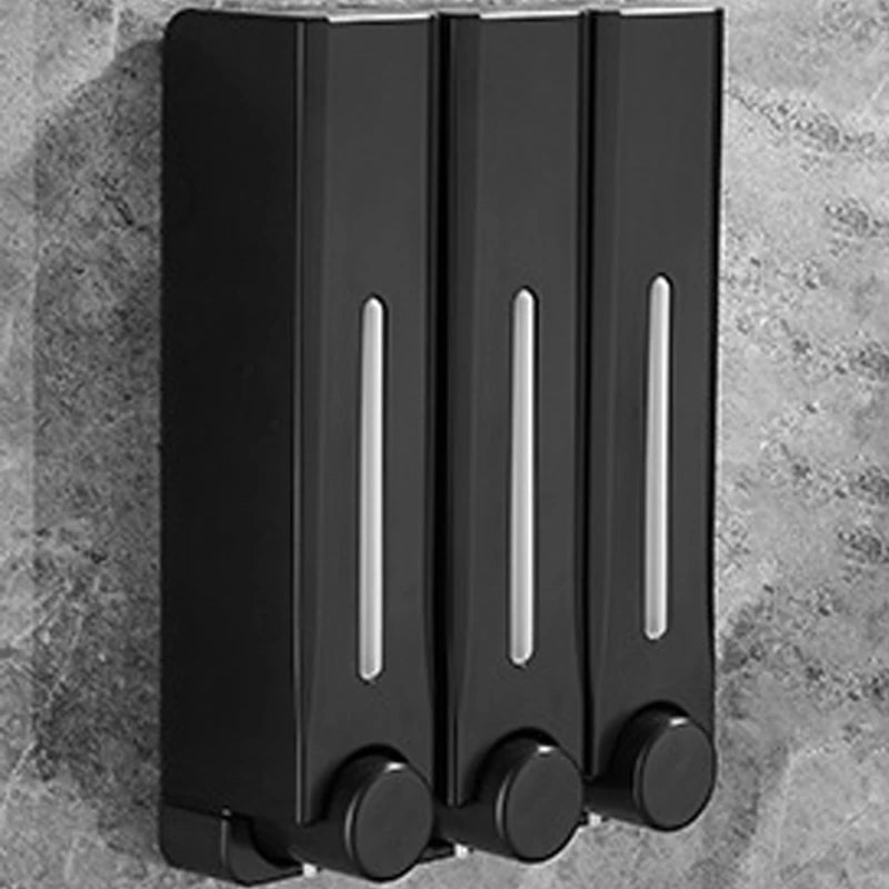 Soap Dispenser Wall-Mounted Magnetic Lid & One-Hand Pump