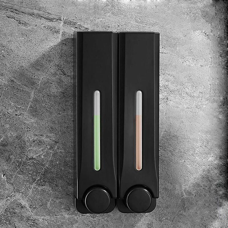 Soap Dispenser Wall-Mounted Magnetic Lid & One-Hand Pump