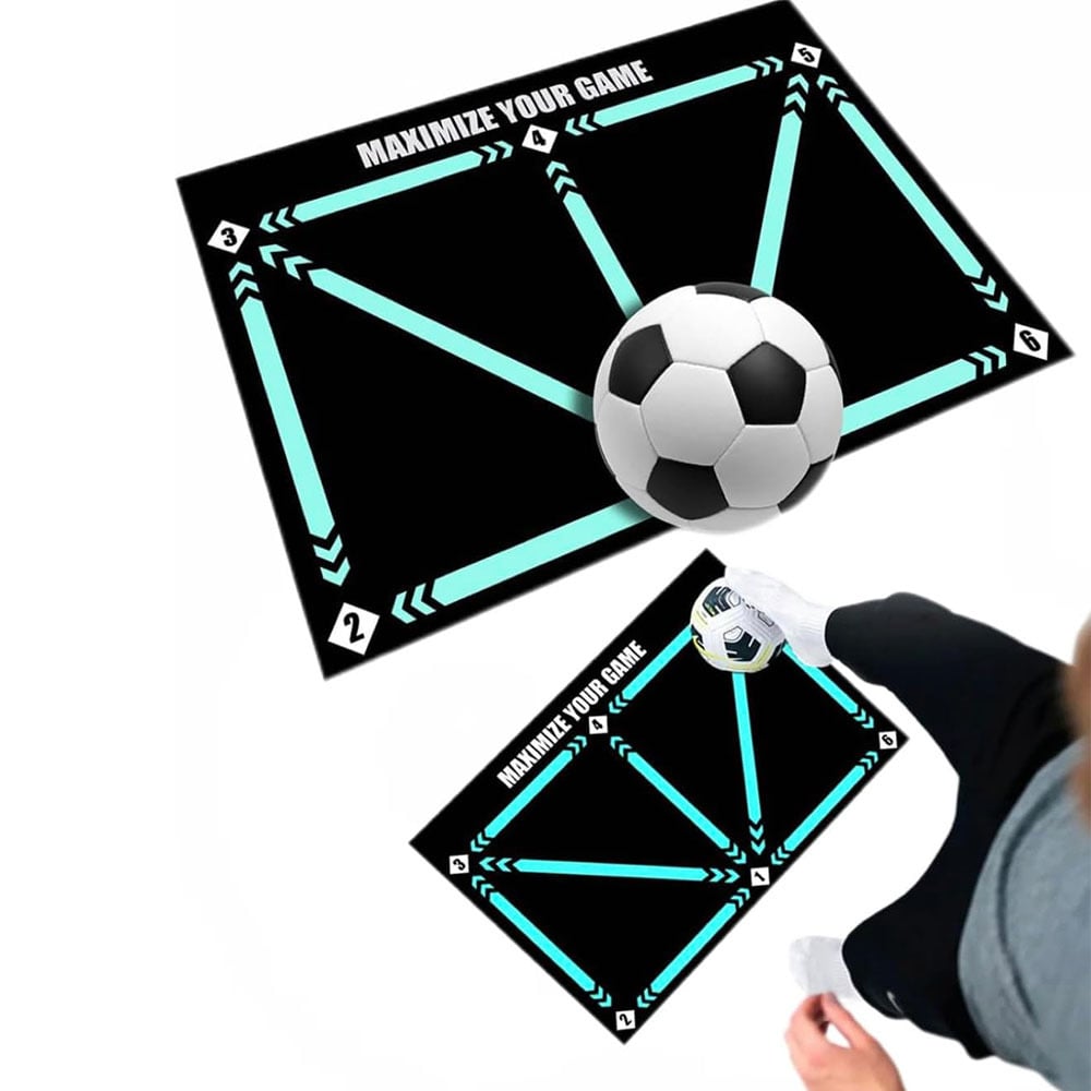 Soccer Training Mat Numbered Grid Neoprene Non-Slip