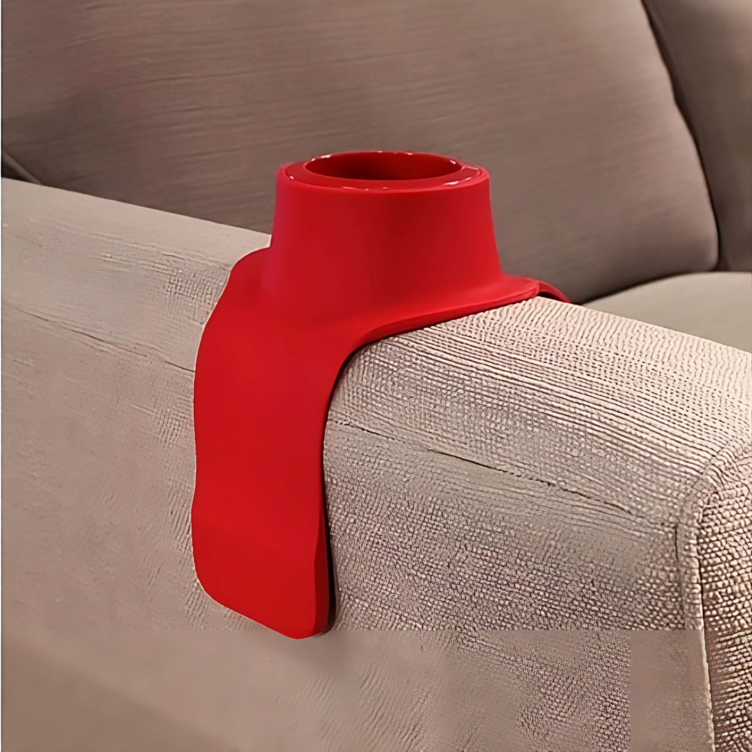 Sofa Armrest Cup Holder Silicone Non-Slip & Weighted