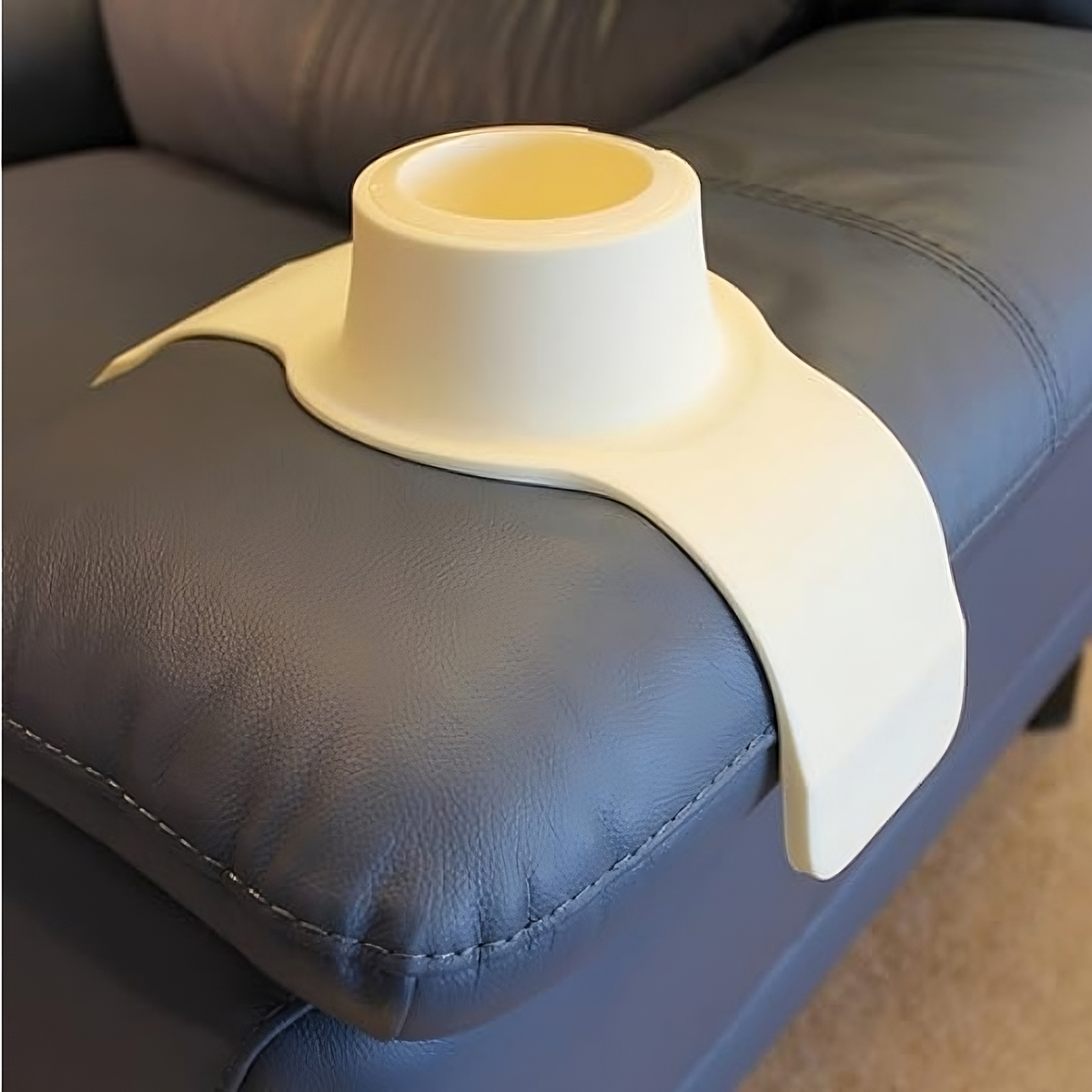 Sofa Armrest Cup Holder Silicone Non-Slip & Weighted