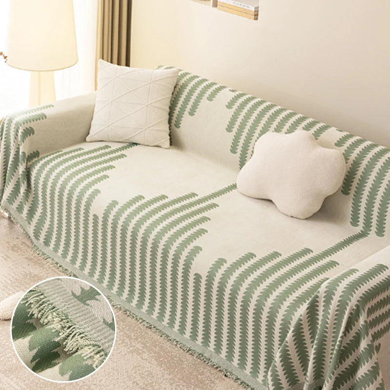 Sofa Cover Non-Slip Cotton Blend Fits Up To Four-Seater