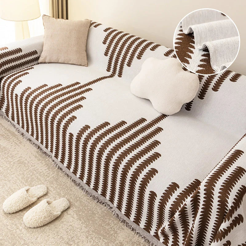 Sofa Cover Non-Slip Cotton Blend Fits Up To Four-Seater