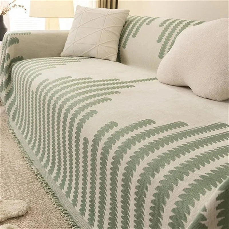Sofa Cover Non-Slip Cotton Blend Fits Up To Four-Seater