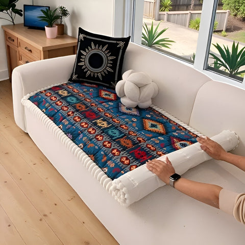 Sofa Cover Quilted Microfiber Blend Non-Slip Backing
