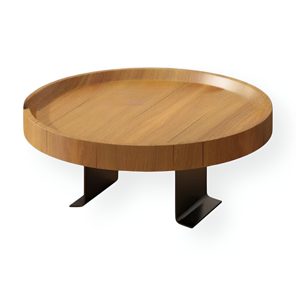 Sofa Side Table Clip-On Wood Top Tool-Free