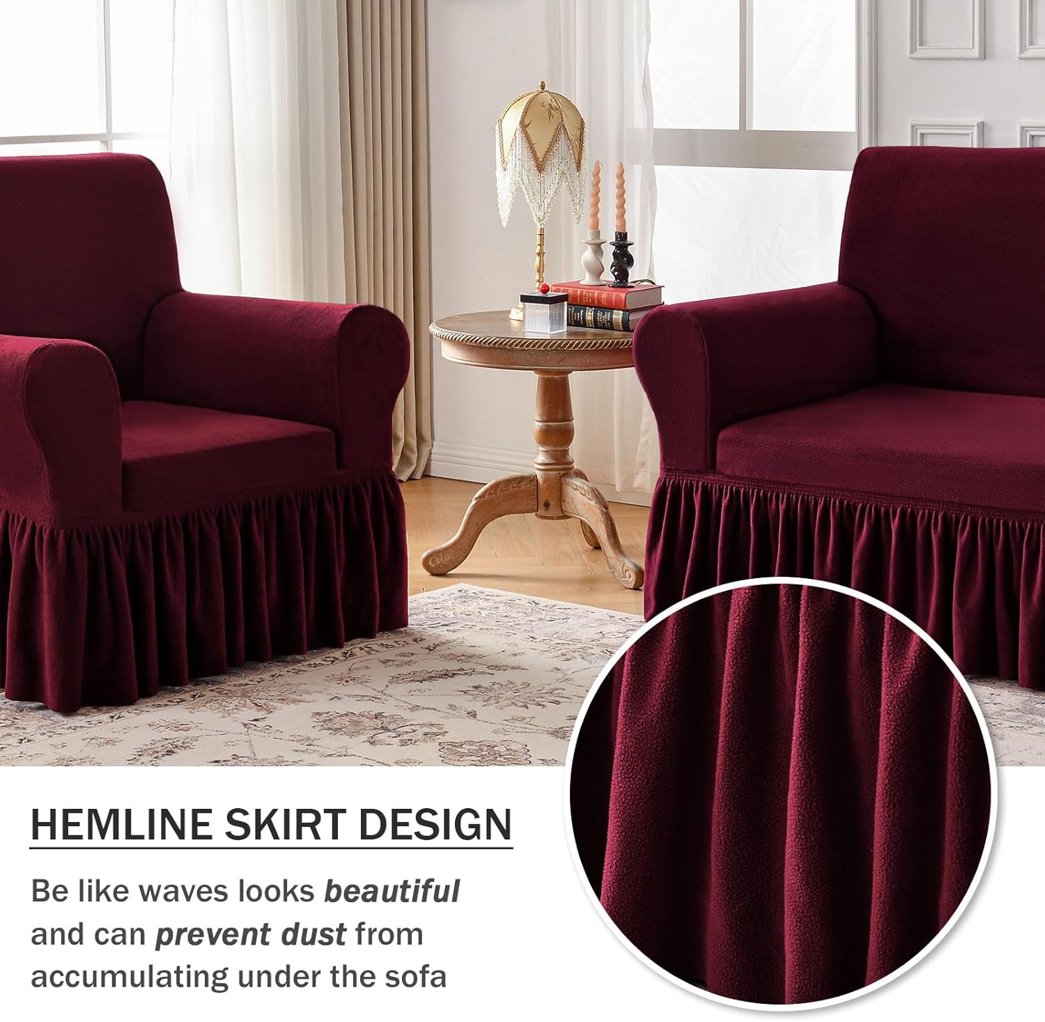Sofa Slipcover Cloud-Soft Stretch & Anti-Slip Machine Washable