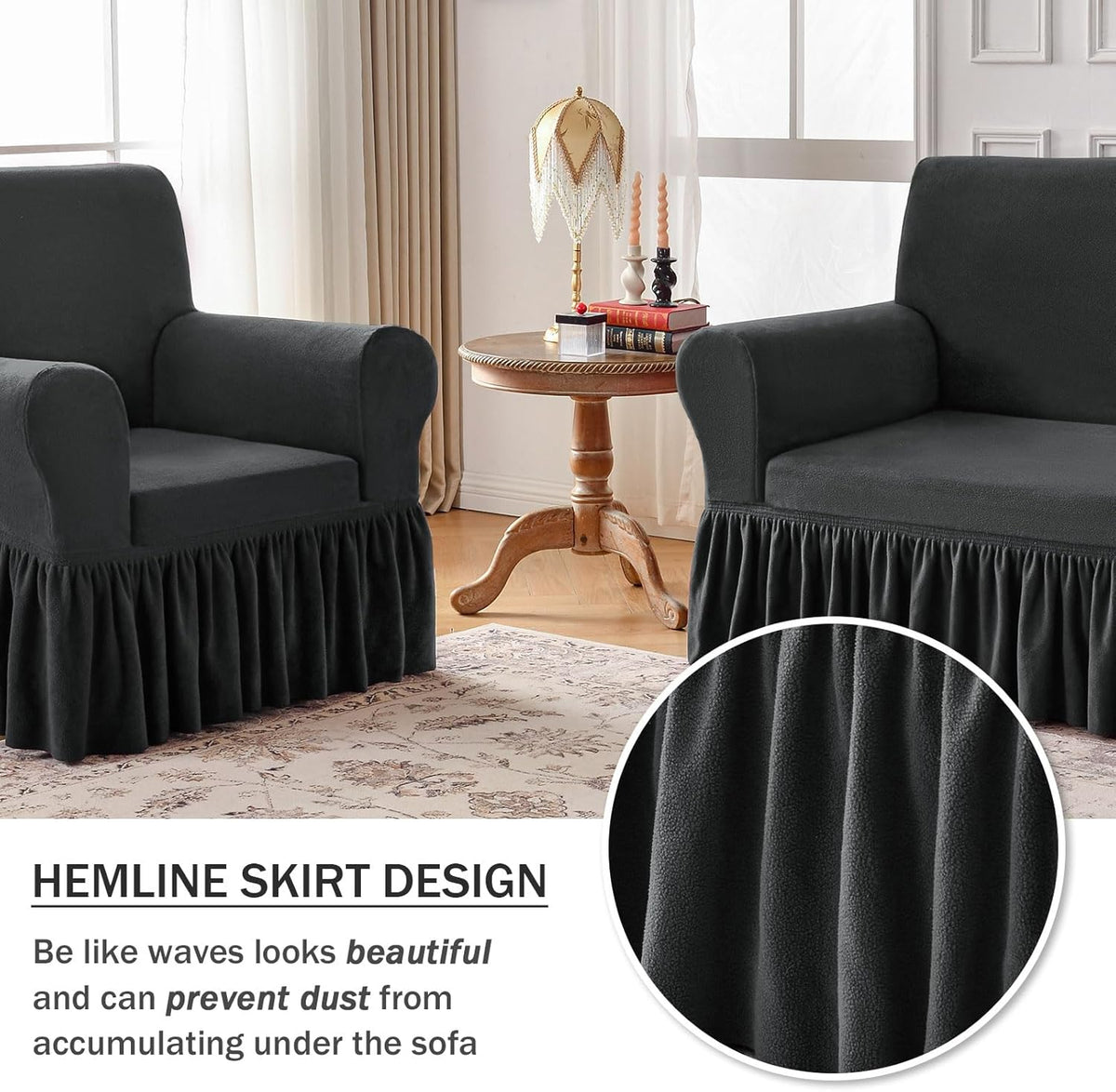 Sofa Slipcover Cloud-Soft Stretch & Anti-Slip Machine Washable