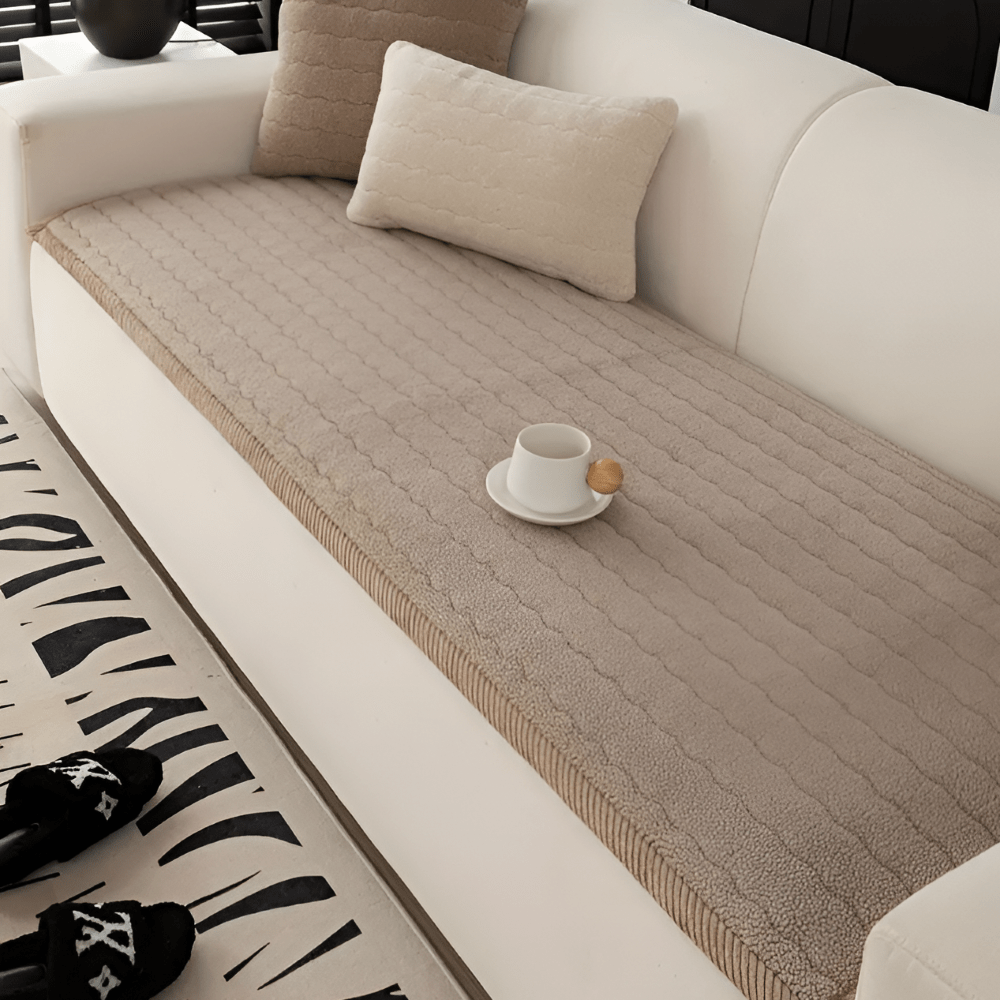 Sofa Slipcover Non-Slip Backing Soft Polyester Machine Washable