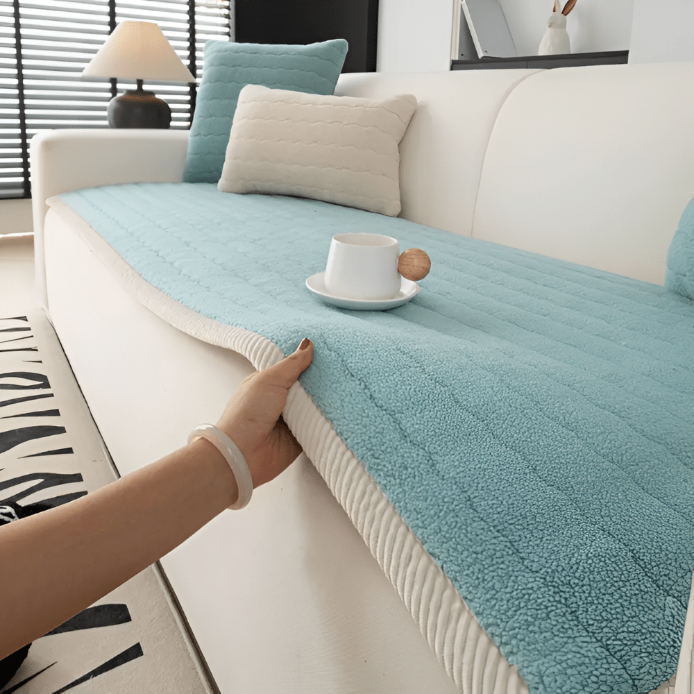 Sofa Slipcover Non-Slip Backing Soft Polyester Machine Washable