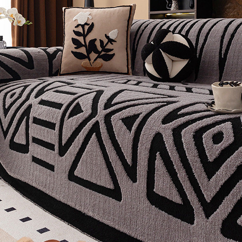 Sofa Throw High-Pile Plush Non-Slip & Machine Washable