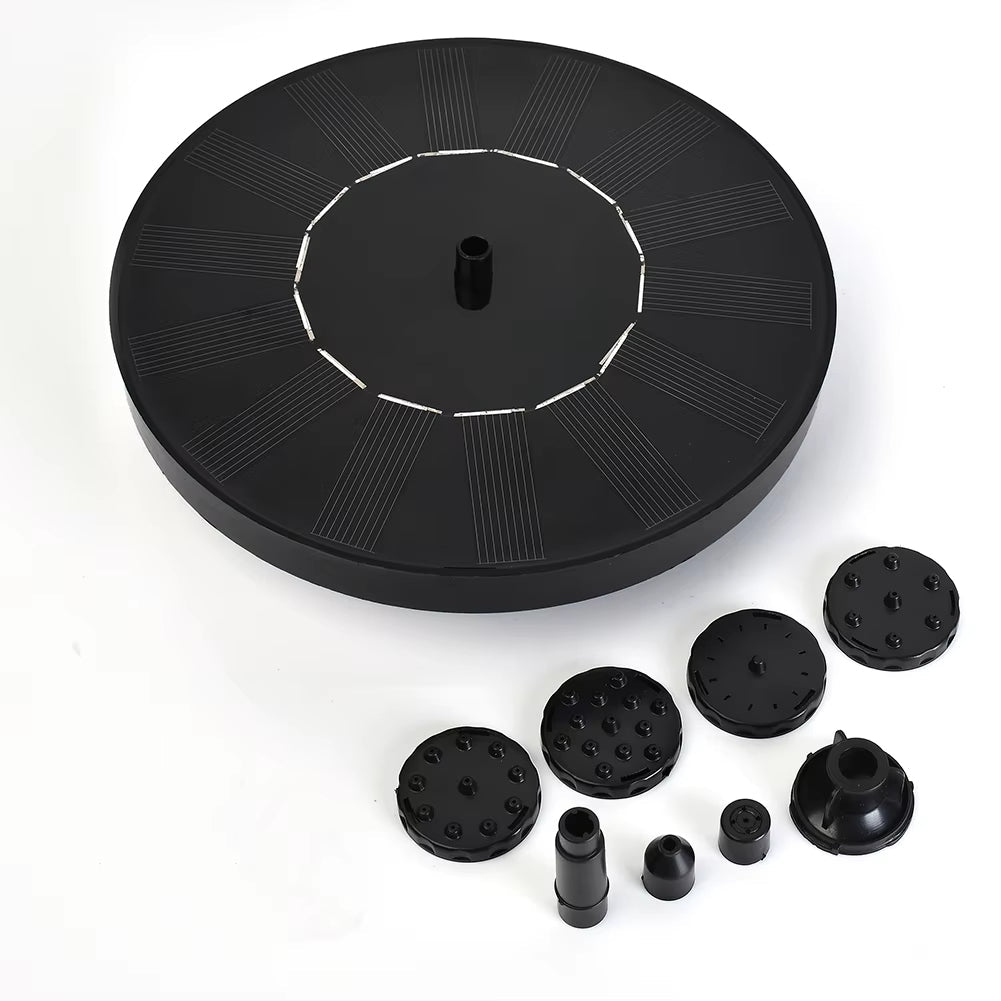 Solar Fountain Interchangeable Nozzles 17.7 Inch Spray