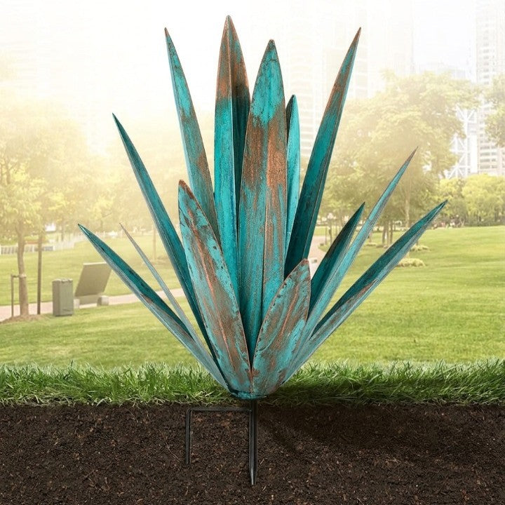 Solar Garden Lamp Agave-Shape Color-Changing LED Solar-Powered