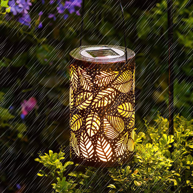 Solar Garden Lantern Sunflower & Butterfly Weatherproof