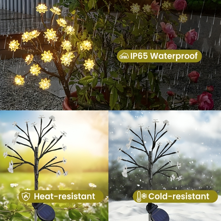 Solar Garden Light 20 Bendable Branches Weatherproof