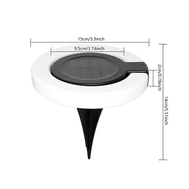 Solar Garden Light 360 Degree Rotatable & Weatherproof