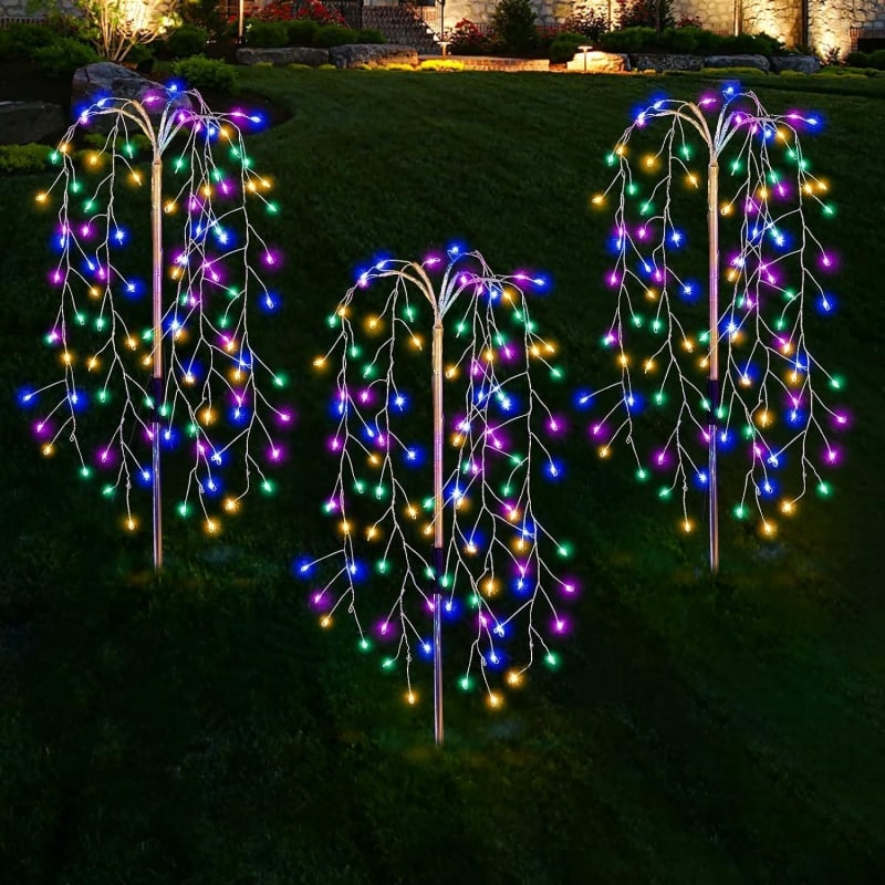 Solar Garden Light Fireworks Effect Weatherproof