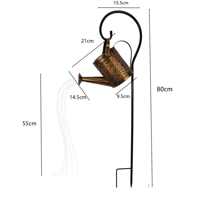 Solar Garden Light Peacock Design Reinforced Iron Dusk Sensor