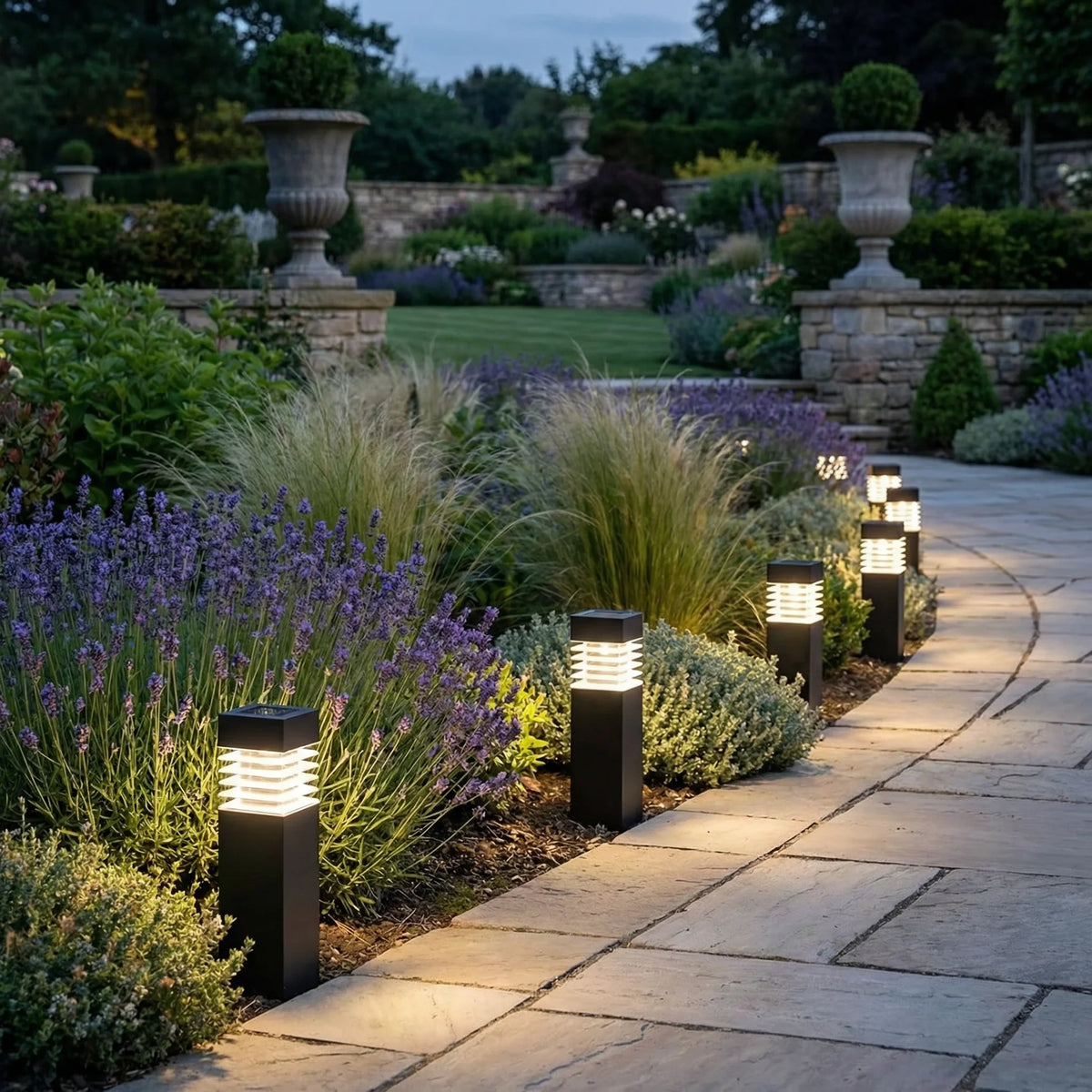 Solar Ground Lights Automatic Waterproof Tool-Free Installation