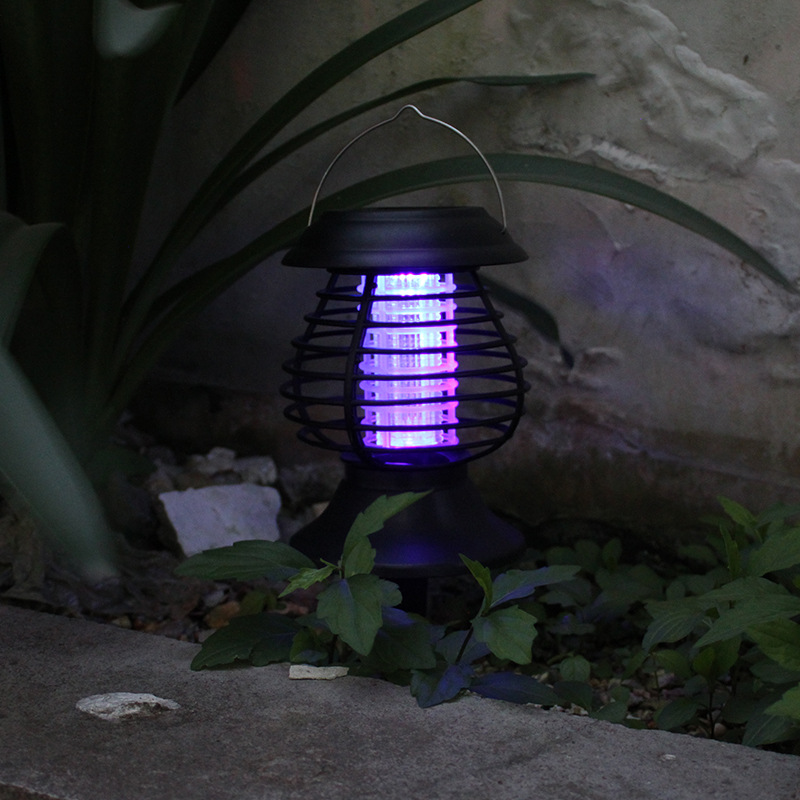 Solar Insect Lamp UV Light & Warm LED Weather-Resistant