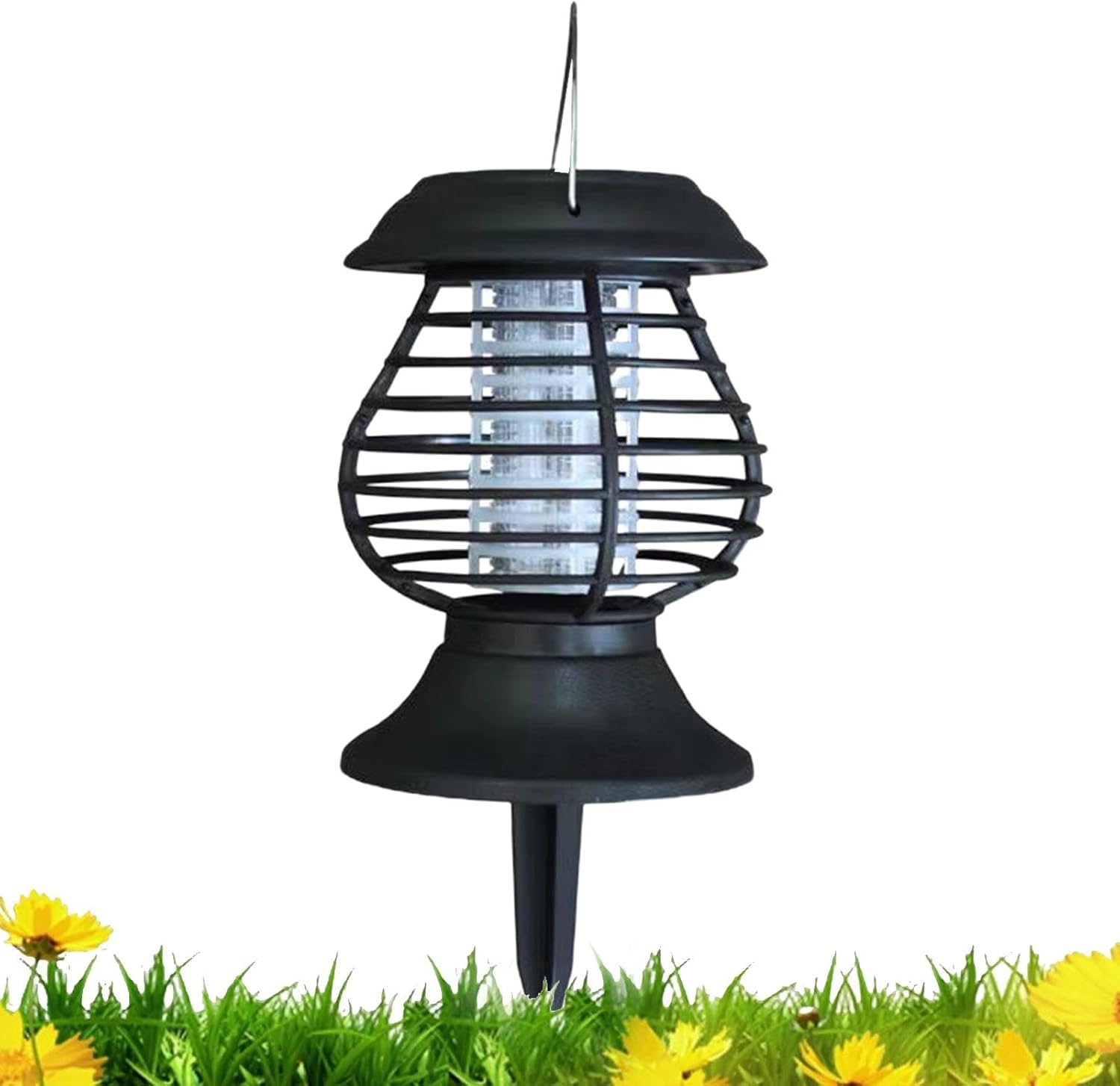 Solar Insect Lamp UV Light & Warm LED Weather-Resistant