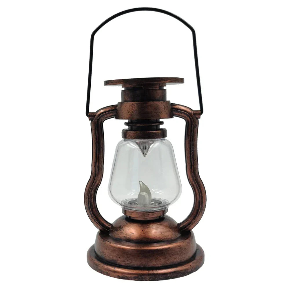 Solar Lantern Flickering LED Dusk To Dawn Splash Proof