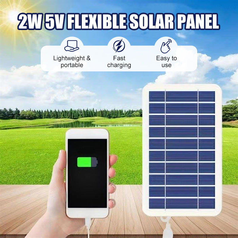 Solar Panel Flexible USB 2W 5V
