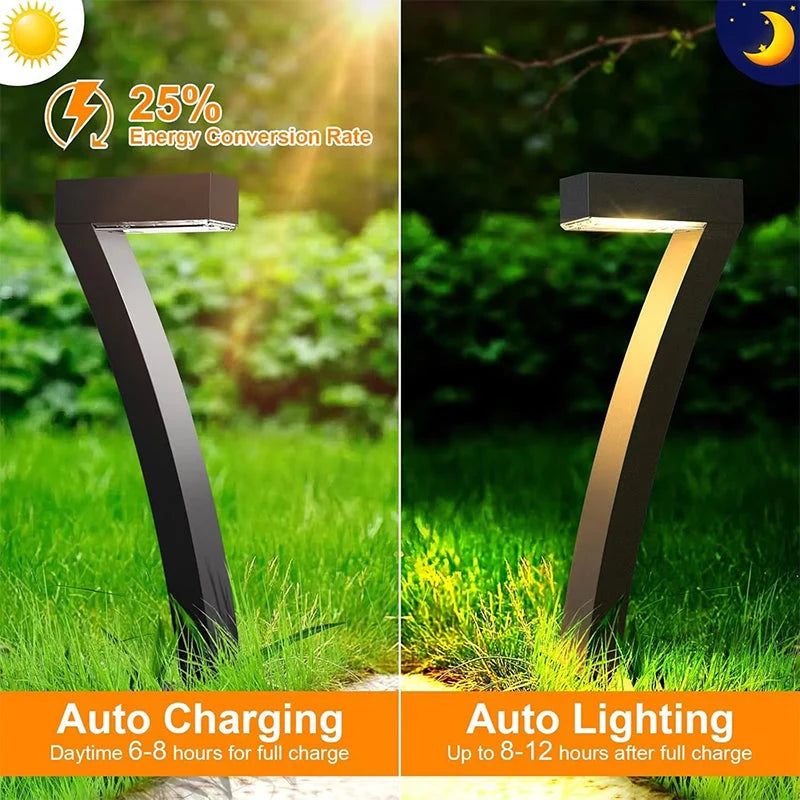 Solar Pathway Light Seven-Shaped Weatherproof 12-Hour
