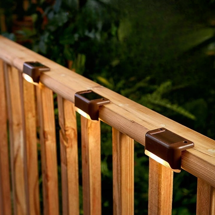Solar Patio Lights Automatic Dusk-to-Dawn & Motion Sensor 4-Pack