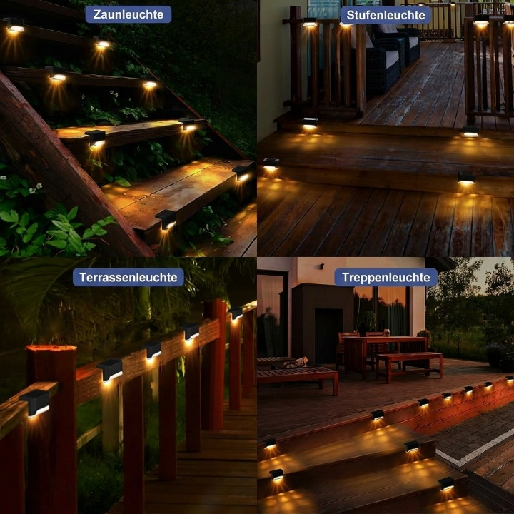 Solar Patio Lights Motion Sensor Set of 4