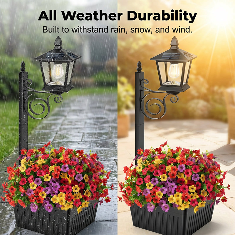 Solar Planter Light Warm White Automatic Weatherproof