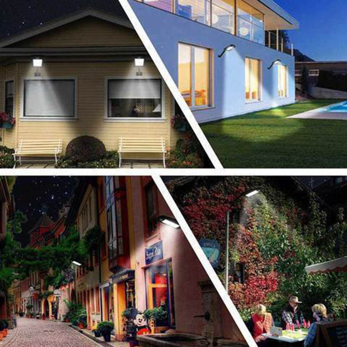 Solar Street Light LED Motion Sensor Remote Control