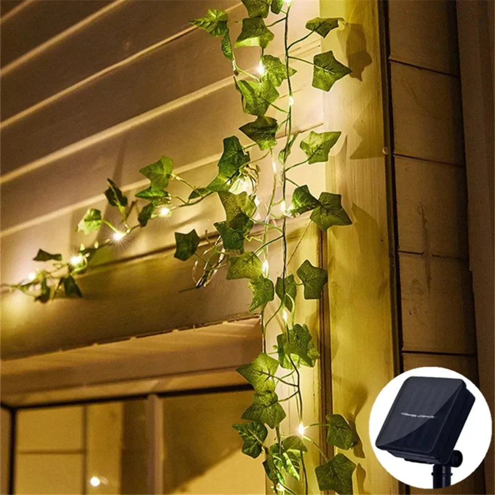 Solar String Lights Floral Motifs Warm White 10-Hour Runtime