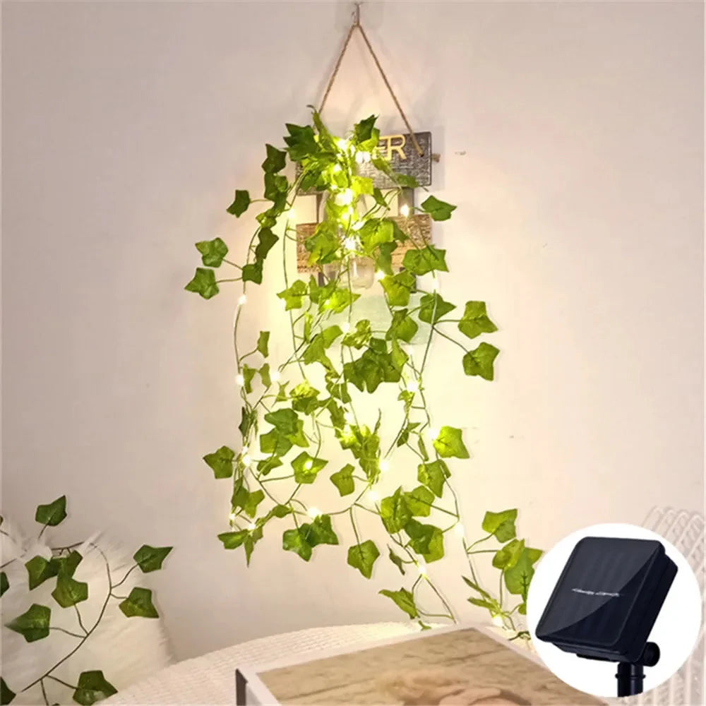 Solar String Lights Floral Motifs Warm White 10-Hour Runtime