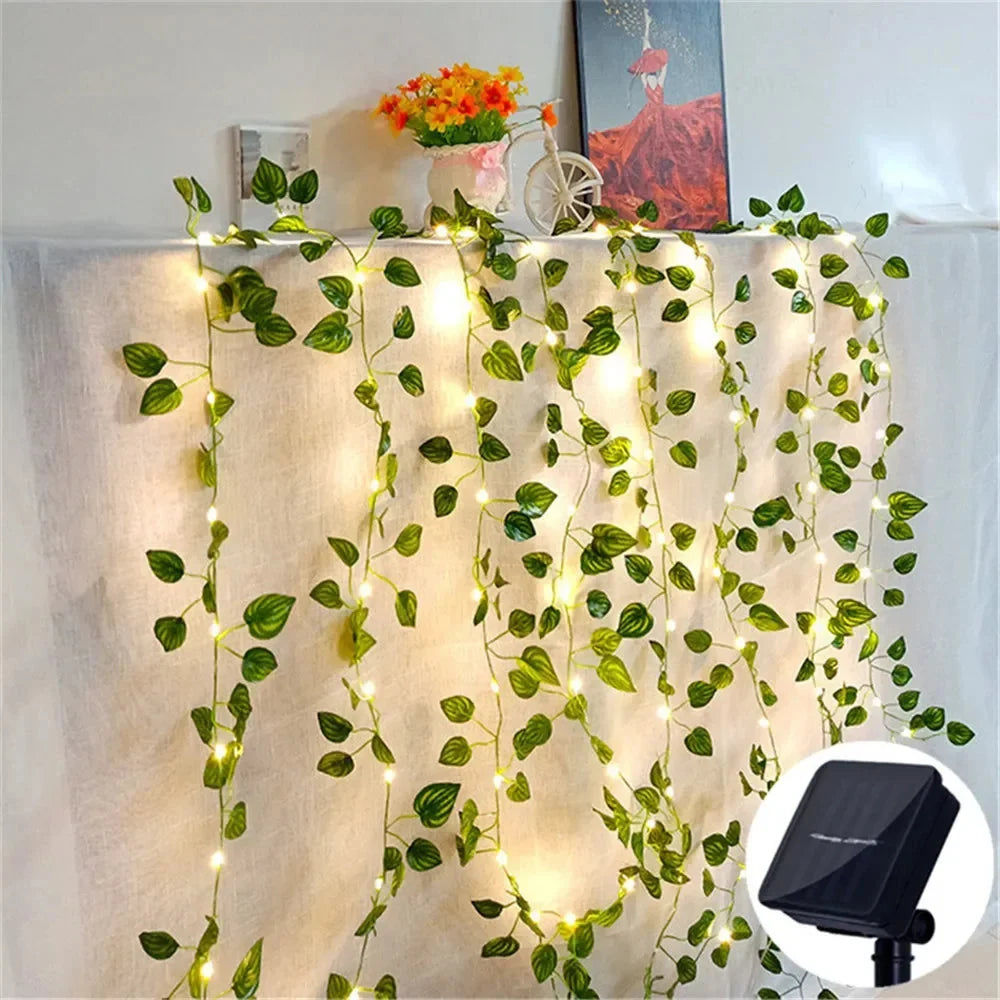 Solar String Lights Floral Motifs Warm White 10-Hour Runtime
