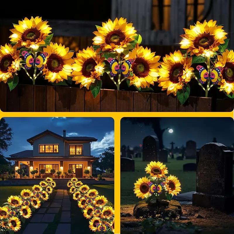 Solar Sunflower Garden Light Dusk-To-Dawn IP65