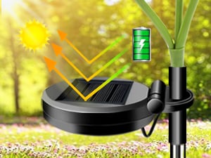 Solar Sunflower Garden Light Dusk-To-Dawn IP65