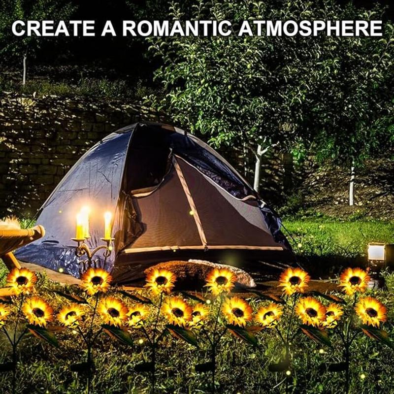 Solar Sunflower Garden Light Dusk-To-Dawn IP65