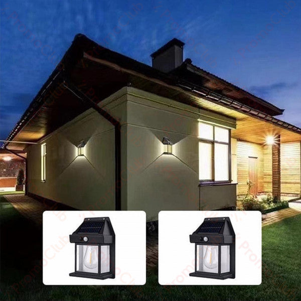 Solar Wall Lantern Motion Sensor IP65 Set of 2