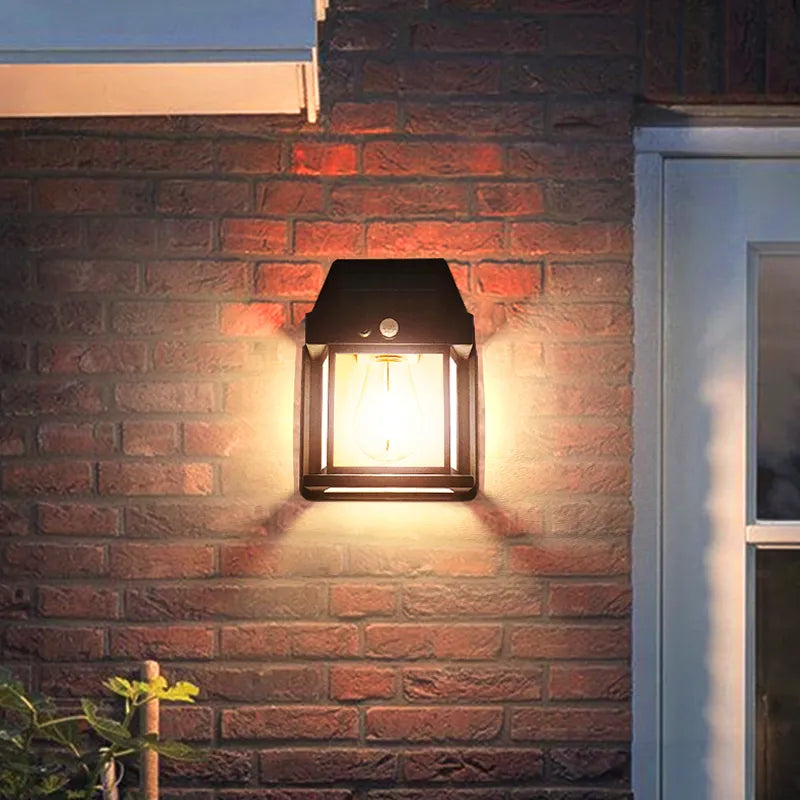 Solar Wall Lantern Motion Sensor IP65 Set of 2