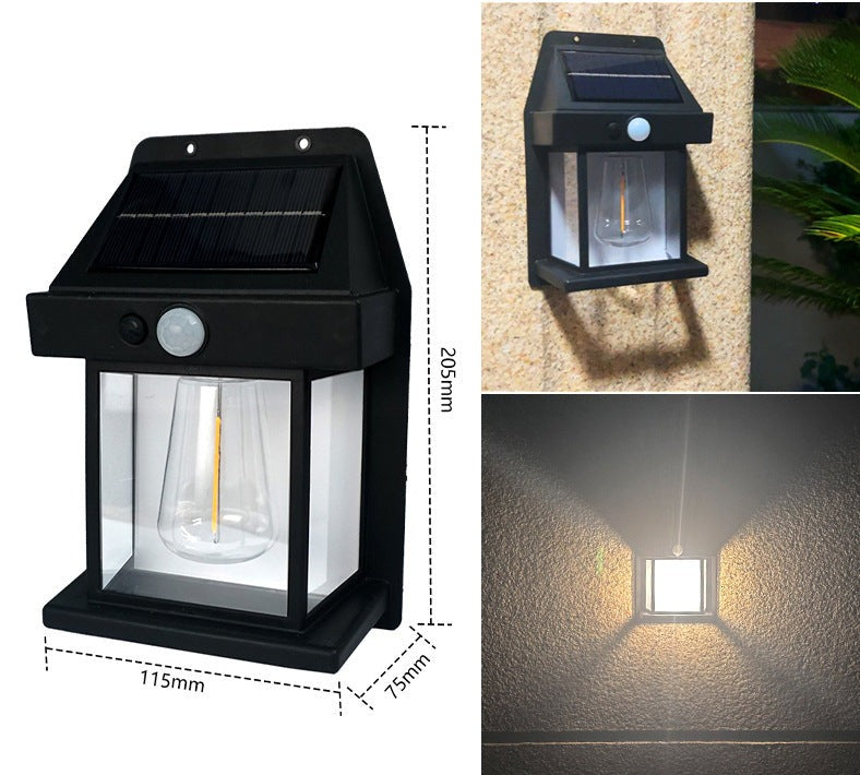 Solar Wall Lantern Motion Sensor IP65 Set of 2