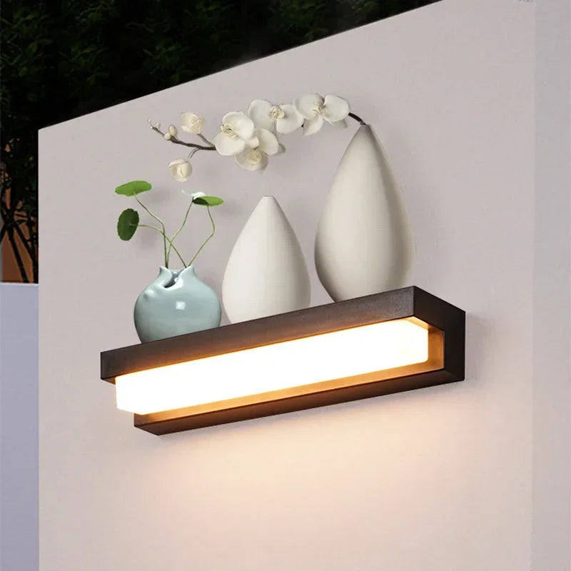 Solar Wall Light LED 3 Color Modes Weatherproof