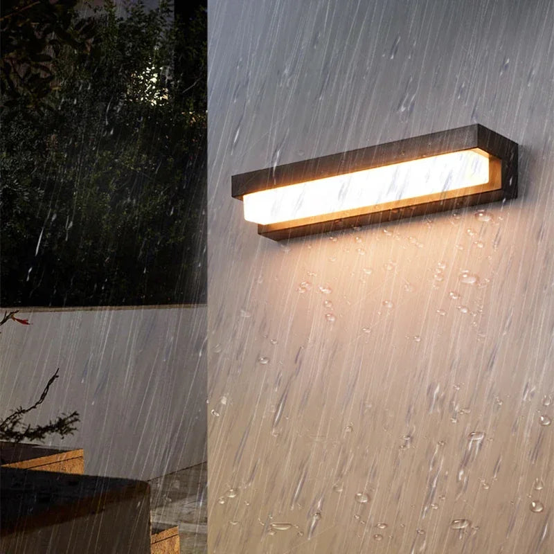 Solar Wall Light LED 3 Color Modes Weatherproof